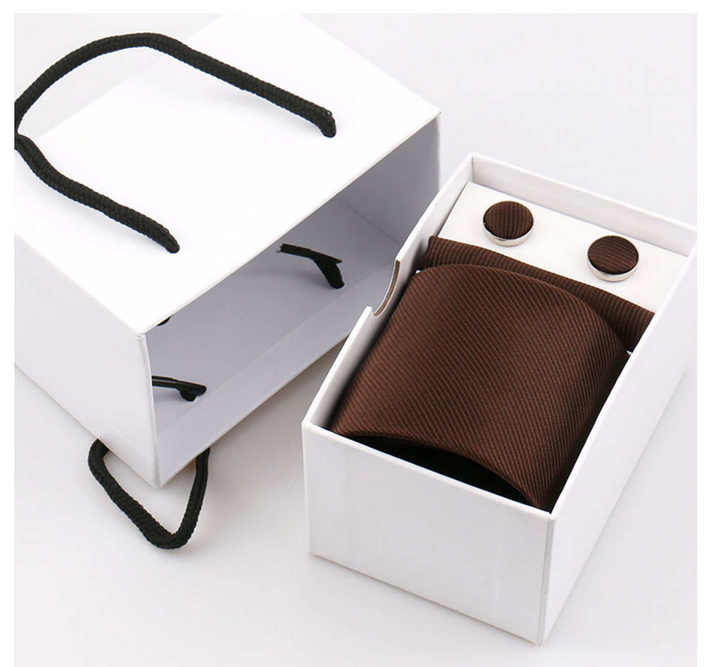 Elegant Men Tie Set 7.5CM Soli - огляд і ціна Neck Tie Set Box