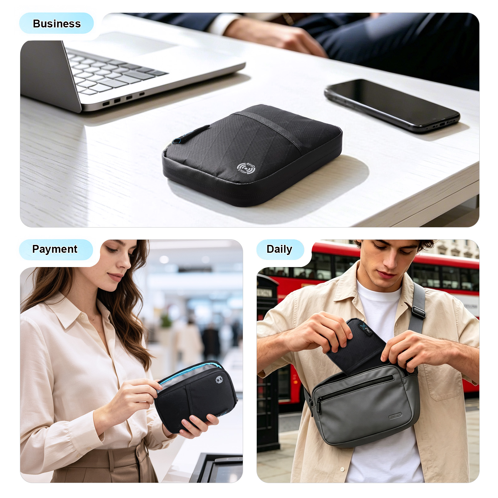 HcanKcan Mini Anti-theft Passp - огляд і ціна Travel Organizer Men