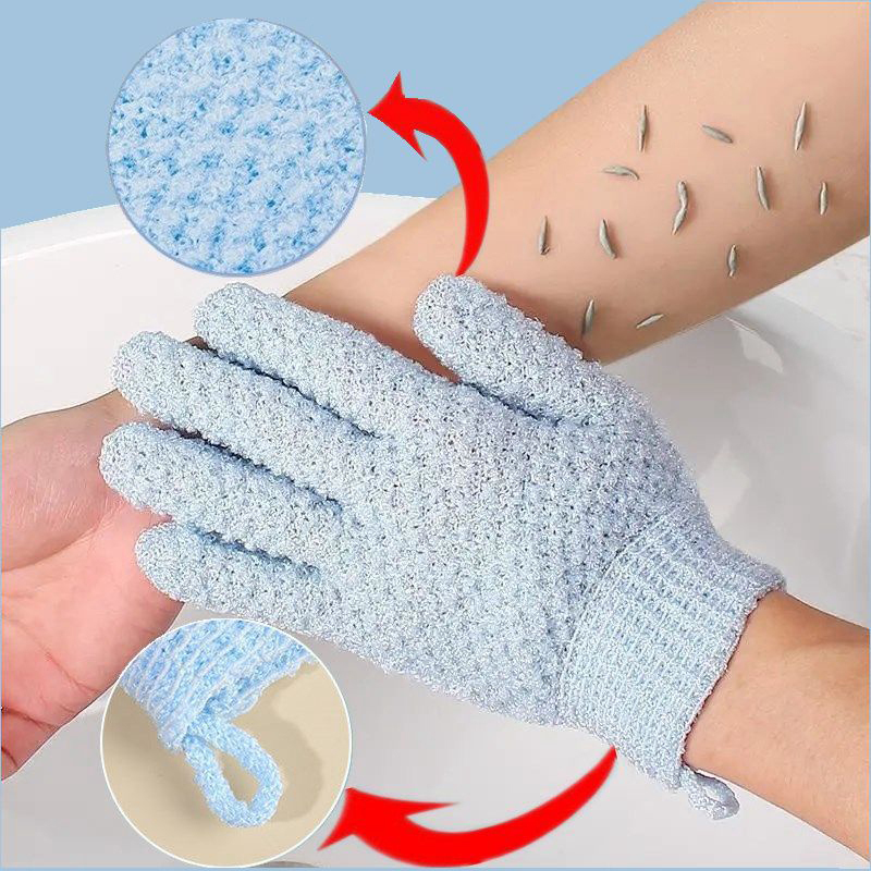 2PCS Exfoliating Bath Gloves S - огляд і ціна Men'S Accessories Types
