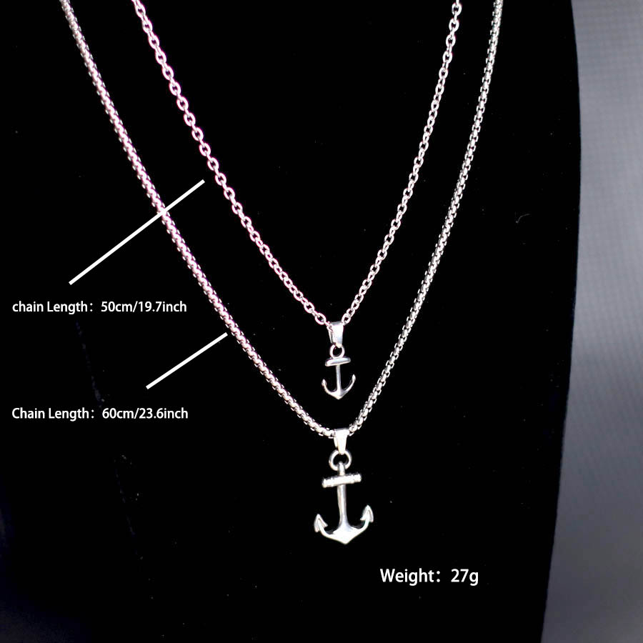 Hiphop Anchor Necklace For Men - огляд і ціна Men Accessories Neck Chain