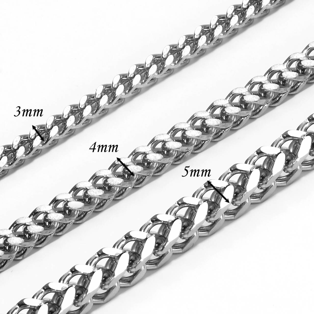 Stainless Steel Link Wheat Bra - огляд і ціна Men Accessories Neck Chain