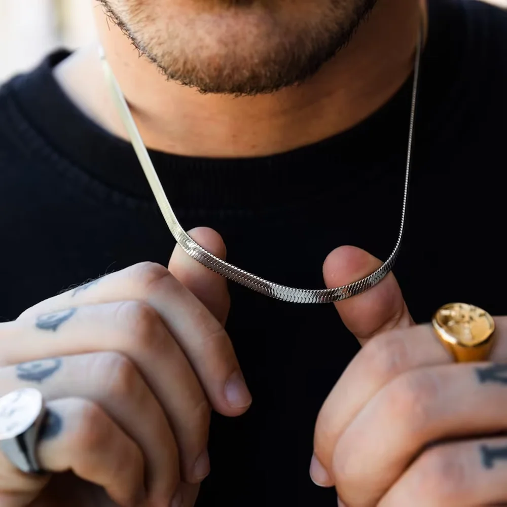 Stainless Steel Snake Chain Ne - огляд і ціна Men Accessories Neck Chain