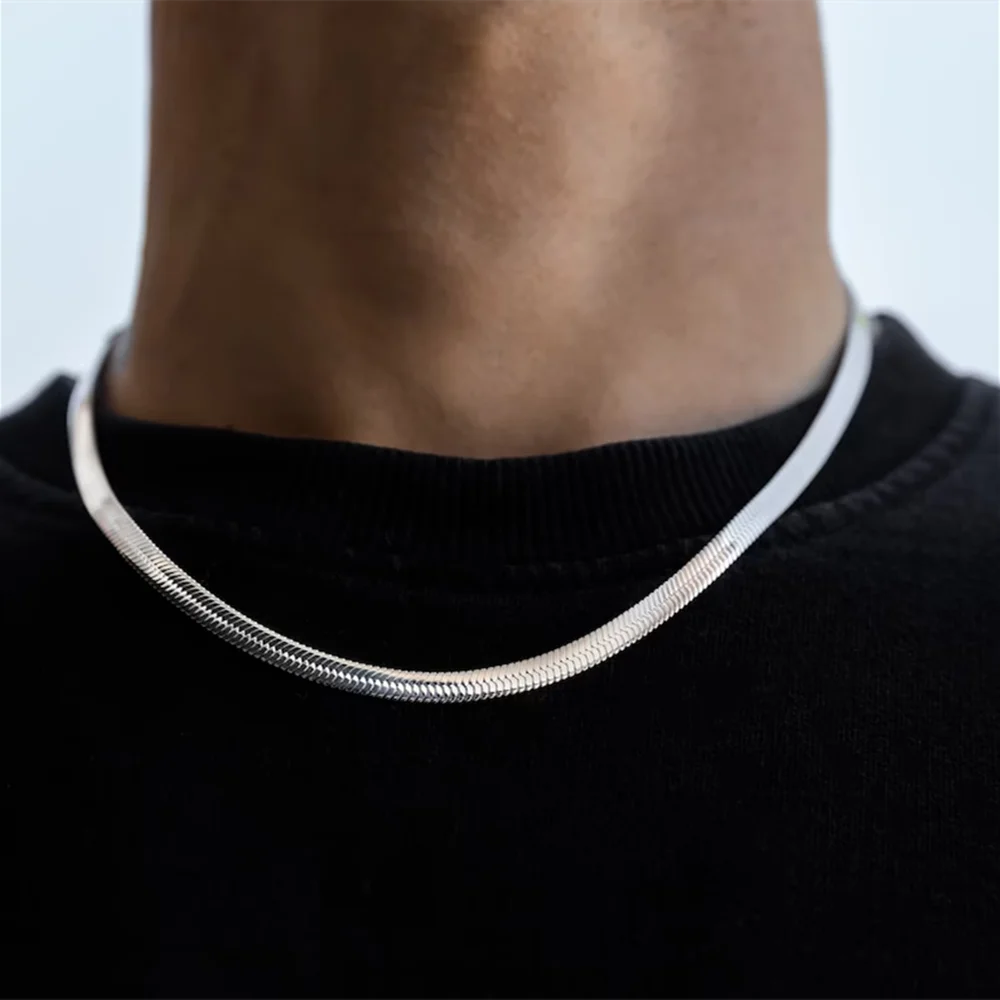 Stainless Steel Snake Chain Ne - огляд і ціна Men Accessories Neck Chain